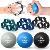 Merkloos Griffkrafttrainer-Set – 6 Stück für Rehabilitation und Krafttraining