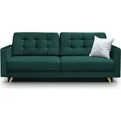 EURO-MEBLE SCHLAFSOFA VEGAS (Dunkelgruen - Fuego 162)