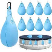Selius Schwimmbadabdeckung, Gewichte, Wassersack, 8 Stück, Wassersack für Schwimmbäder zur Winterabdeckung