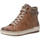 Remonte Damen Schnürstiefeletten Braun Leder & Textil Größe: 37