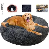 Markenlos Hundebett – Rundes, gemütliches Hundekissen