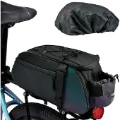 Sonstiges Fahrradtasche Gepäckträger 10L Wasserdicht Reflektierend 900D Oxford Schwarz