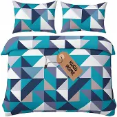Piruu Bettwäsche Set 220x200cm Baumwollsatin mit Kissenbezügen