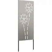 Syfax Garten Sichtschutz-Leinwand Rostoptik 50 x 140 cm