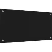 Syfax Küchenrückwand Schwarz 80 x 40 cm Gehärtetes Glas