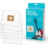 Dripio HEPA-Staubsaugerbeutel Typ Z, 6er Pack, Weiß, Papier