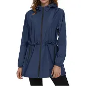 Merkloos Atmungsaktive, wasserdichte Damenjacke für Outdoor-Aktivitäten
