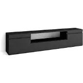 Dripio TV-Lowboard 200x45x35 cm schwarz für TVs bis 80"
