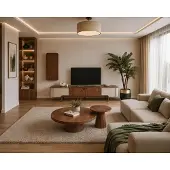 Xl Moebel Gmbh Modernes Wohnzimmer-Set mit Wohnwand und 2 Tischen