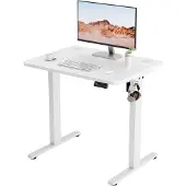 OEM Elektrischer Steh-Sitz-Schreibtisch 80x60 cm, weiß, höhenverstellbar