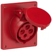 Pce 414-6f9 CEE-Anbausteckdose schräg (92x100mm) 16A 4p 6h IP44/IP54 4146f9