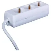 POLLMANN 3663290 Tischsteckdose TSD 3-fach 3m 45 Grad ws - 10 Stück