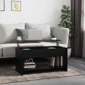 Merkloos Verstellbarer Couchtisch mit Stauraum