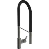 Dripio Einhebel-Küchenarmatur, hoher Auslauf, Multifunktionsbrause, magnetisch grau
