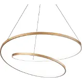 Ideal Lux Oz LED-Hängeleuchte Ø 80 cm, messing