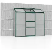 Pergart Vitavia, Anlehn-Gewächshaus "Styx 1300", smaragd, 1,3 m², 4 mm HKP