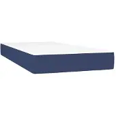 vidaXL Taschenfederkernmatratze Mittel Blau 120x190x20 cm Stoff