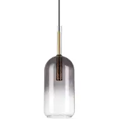 Ideal Lux Hängeleuchte Empire Cilindro, Glas klar/rauchgrau