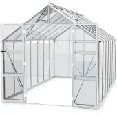 Pergart Vitavia Gewächshaus "Domus 11500" aluminium 11,5 m² 3 mm ESG