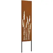 Syfax Garten Sichtschutz-Leinwand Rostig 32 x 140 cm Wetterfeststahl