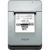 Epson TM-L100 (111): USB + Ethernet + Lightning, Black, PS, EU, Liner-Free, Thermische Leitung, 203 x 203 DPI, Kabelgebunden, Schwarz, Grau