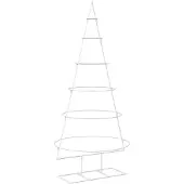Syfax Metall-Weihnachtsbaum mit Ständer KUOPIO 150 cm Stahl Weiß