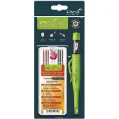 PICA Dry Longlife Automatic Pencil Tieflochmarker + 10 Spezialminen Graphit Härte H