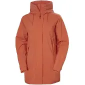 Helly Hansen Damen W Victoria Mid Length Raincoat Jacket, Terracotta, M EU