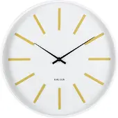 Karlsson - Wanduhr Arruga Retro - Weiß - 40x40x5,5 cm