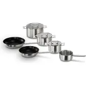 Siemens HZ9SE060 6-teiliges Kochset Edelstahl rostfrei Antihafteigenschaft