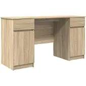 vidaXL Schreibtisch Sonoma-Eiche Holzwerkstoff 140 x 49 x 76 cm