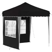 vidaXL Pop-up Partyzelt 195 x 195 x 245 cm Schwarz Oxford-Stoff