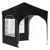 vidaXL Pop-up Partyzelt 192 x 192 x 245 cm Schwarz