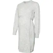 Mamalicious Umstandskleid "MLNEWANNE L/S ABK KNIT DRESS A. NOOS" Regular Fit, mit Rundhalsausschnitt, kurz, Langarm