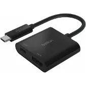 Belkin AVC002BTBK, USB 3.2 Gen 1 (3.1 Gen 1) Type-C, 60 W, Schwarz, HDMI, USB 3.2 Gen 1 (3.1 Gen 1) Type-C, 131,5 mm, 59 mm