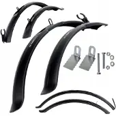 Simpla CLASSIC MTB Fahrradschutzbleche für 24-26 Zoll Räder