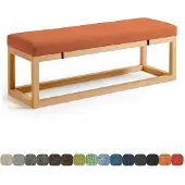 Merkloos Sitzkissen für Gartenbank, 70x30x3 cm, Orange
