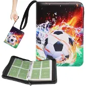 Merkloos Fußball-Sammelkartenalbum mit einer Kapazität für 400 Karten