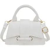 Merkloos Elegante Handtasche aus Kunstleder mit Schulterriemen