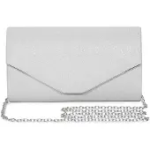 Merkloos Elegante Abendtasche mit abnehmbarer Kette für Damen