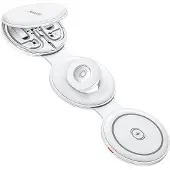 Yes I Do Yesido – Kabellose Ladestation 5-in-1 (DS29), kabellose 5-in-1-Ladestation für Telefon, Kopfhörer und Apple Watch, magnetisch, faltbar, Ständer – weiß