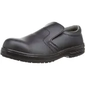 Merkloos Sicherheitsschuhe – Slip-On – Schwarz