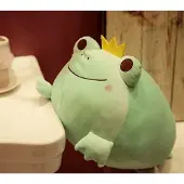 Merkloos Super weiches, froschförmiges Plüschtier, 35 cm