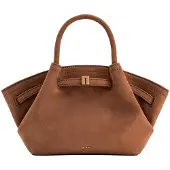 Merkloos Dames Handtasche aus Kunstwildleder – Braun