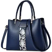 Merkloos Elegante Damenhandtasche mit Rautenmuster und verstellbarem Schultergurt
