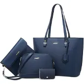 Merkloos Damen-Handtaschen-Set – 4-teilig, leicht und wasserdicht