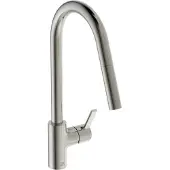Dripio Küchenarmatur mit ausziehbarer Handbrause, 360° drehbar, Silver Storm