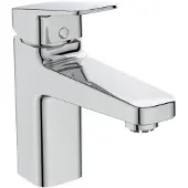 Dripio Waschtischarmatur Niederdruck, Chrom, 1-Loch, mit Ablaufgarnitur