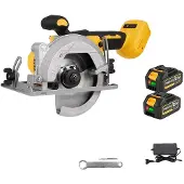 OEM Kreissäge, bürstenloser Motor, verstellbarer Schnittwinkel, 2xBatterie Set