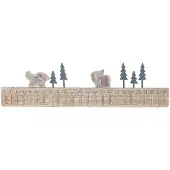Merkloos Adventskalender, 75 cm hoch, in natürlichen Farben